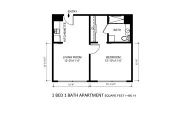Floorplan of Fredericka Manor, Assisted Living, Nursing Home, Independent Living, CCRC, Chula Vista, CA 4