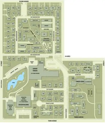 Campus Map of Fredericka Manor, Assisted Living, Nursing Home, Independent Living, CCRC, Chula Vista, CA 3