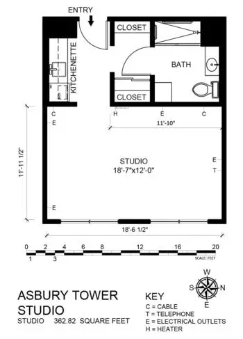 Floorplan of Fredericka Manor, Assisted Living, Nursing Home, Independent Living, CCRC, Chula Vista, CA 12
