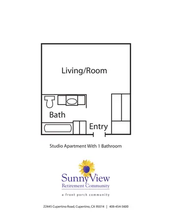 Floorplan of Sunny View, Assisted Living, Nursing Home, Independent Living, CCRC, Cupertino, CA 3