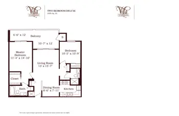 Floorplan of Villa Gardens Health Center, Assisted Living, Nursing Home, Independent Living, CCRC, Pasadena, CA 6