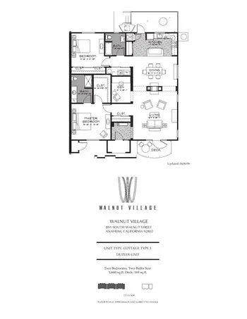 Floorplan of Walnut Village, Assisted Living, Nursing Home, Independent Living, CCRC, Anaheim, CA 4