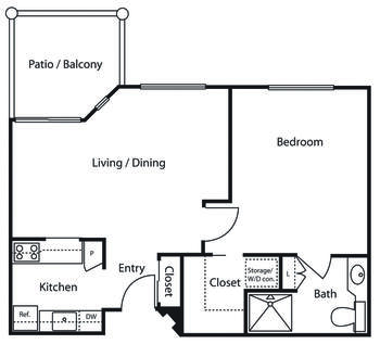 Floorplan of Vista del Monte, Assisted Living, Nursing Home, Independent Living, CCRC, Santa Barbara, CA 2