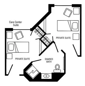Floorplan of Genacross Lutheran Services Wolf Creek, Assisted Living, Nursing Home, Independent Living, CCRC, Holland, OH 1
