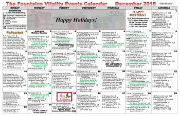 Activity Calendar of The Forum at Town Center, Assisted Living, Nursing Home, Independent Living, CCRC, Happy Valley, OR 2