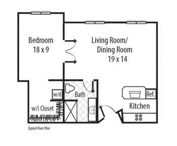 Floorplan of The Forum at Town Center, Assisted Living, Nursing Home, Independent Living, CCRC, Happy Valley, OR 11