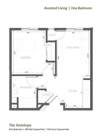 Floorplan of Fairfield Village of Layton, Assisted Living, Nursing Home, Independent Living, CCRC, Layton, UT 1