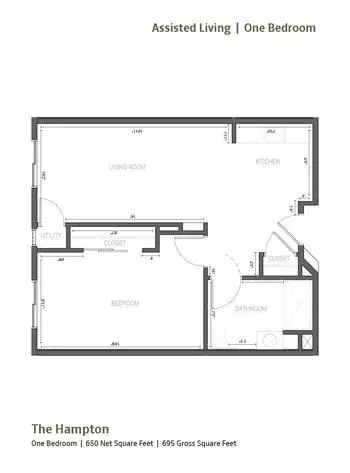 Floorplan of Fairfield Village of Layton, Assisted Living, Nursing Home, Independent Living, CCRC, Layton, UT 7