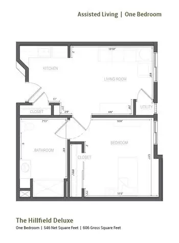 Floorplan of Fairfield Village of Layton, Assisted Living, Nursing Home, Independent Living, CCRC, Layton, UT 9