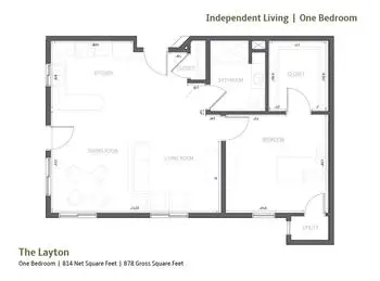 Floorplan of Fairfield Village of Layton, Assisted Living, Nursing Home, Independent Living, CCRC, Layton, UT 10