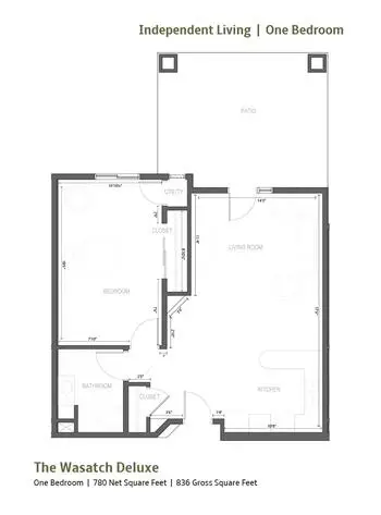 Floorplan of Fairfield Village of Layton, Assisted Living, Nursing Home, Independent Living, CCRC, Layton, UT 18