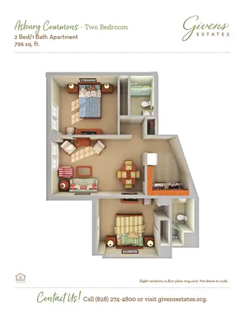 Floorplan of Givens Estates, Assisted Living, Nursing Home, Independent Living, CCRC, Asheville, NC 5