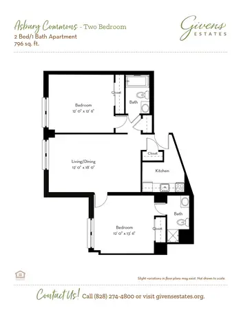 Floorplan of Givens Estates, Assisted Living, Nursing Home, Independent Living, CCRC, Asheville, NC 6