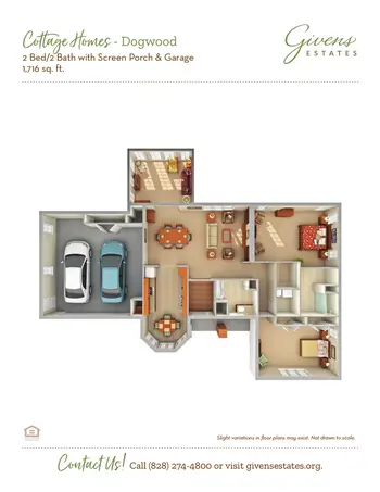 Floorplan of Givens Estates, Assisted Living, Nursing Home, Independent Living, CCRC, Asheville, NC 9