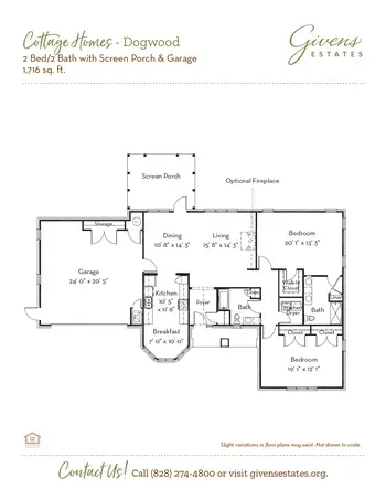 Floorplan of Givens Estates, Assisted Living, Nursing Home, Independent Living, CCRC, Asheville, NC 10