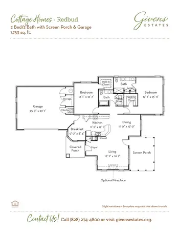 Floorplan of Givens Estates, Assisted Living, Nursing Home, Independent Living, CCRC, Asheville, NC 12