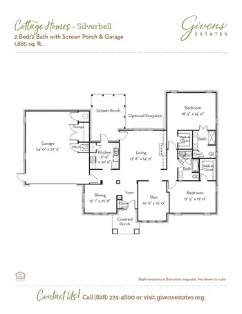 Floorplan of Givens Estates, Assisted Living, Nursing Home, Independent Living, CCRC, Asheville, NC 14