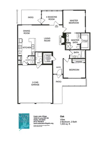 Floorplan of Good Samaritan Society Cedar Lake Village, Assisted Living, Nursing Home, Independent Living, CCRC, Olathe, KS 2