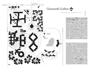 Campus Map of Greencroft Goshen, Assisted Living, Nursing Home, Independent Living, CCRC, Goshen, IN 1