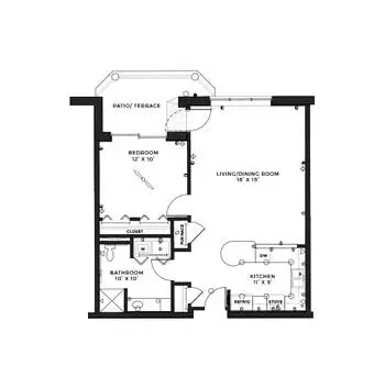 Floorplan of Holland Home Brenton Woods, Assisted Living, Nursing Home, Independent Living, CCRC, Grand Rapids, MI 6