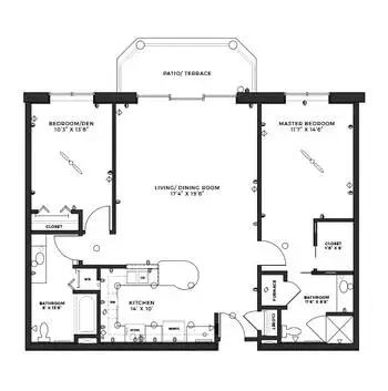 Floorplan of Holland Home Brenton Woods, Assisted Living, Nursing Home, Independent Living, CCRC, Grand Rapids, MI 15