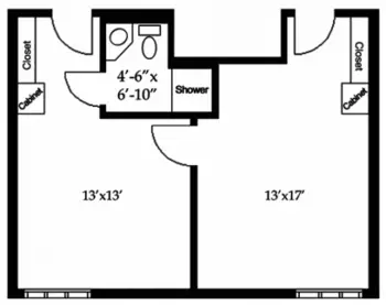 Floorplan of Holland Home Raybrook, Assisted Living, Nursing Home, Independent Living, CCRC, Grand Rapids, MI 20