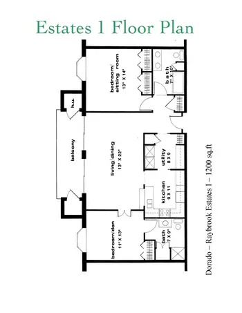 Floorplan of Holland Home Raybrook, Assisted Living, Nursing Home, Independent Living, CCRC, Grand Rapids, MI 4
