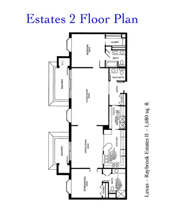 Floorplan of Holland Home Raybrook, Assisted Living, Nursing Home, Independent Living, CCRC, Grand Rapids, MI 13