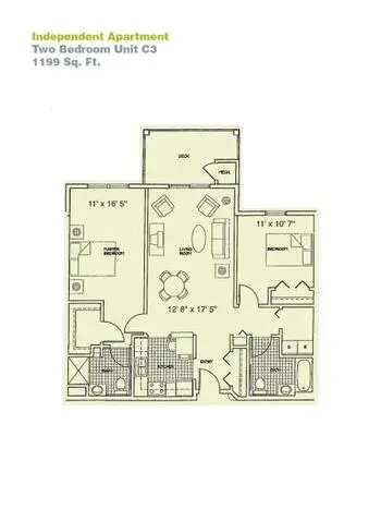 Floorplan of Providence Care Centers, Assisted Living, Nursing Home, Independent Living, CCRC, Sandusky, OH 10