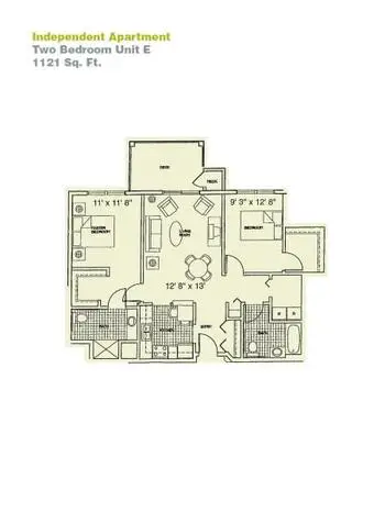 Floorplan of Providence Care Centers, Assisted Living, Nursing Home, Independent Living, CCRC, Sandusky, OH 13