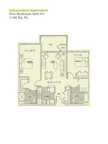 Floorplan of Providence Care Centers, Assisted Living, Nursing Home, Independent Living, CCRC, Sandusky, OH 14