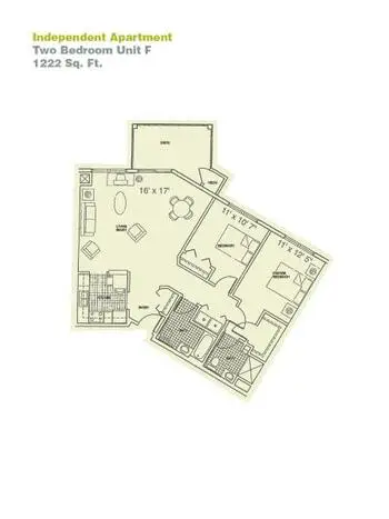 Floorplan of Providence Care Centers, Assisted Living, Nursing Home, Independent Living, CCRC, Sandusky, OH 16