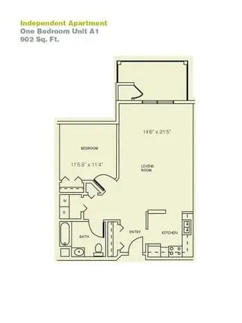 Floorplan of Providence Care Centers, Assisted Living, Nursing Home, Independent Living, CCRC, Sandusky, OH 17