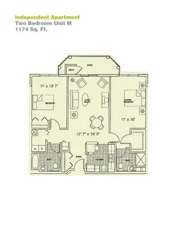 Floorplan of Providence Care Centers, Assisted Living, Nursing Home, Independent Living, CCRC, Sandusky, OH 2
