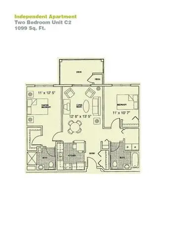 Floorplan of Providence Care Centers, Assisted Living, Nursing Home, Independent Living, CCRC, Sandusky, OH 4