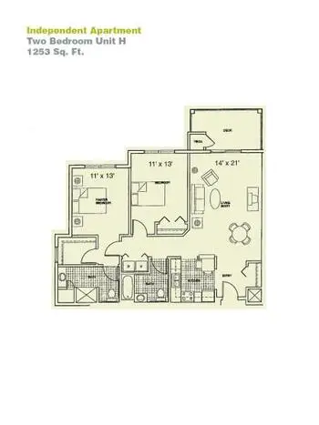 Floorplan of Providence Care Centers, Assisted Living, Nursing Home, Independent Living, CCRC, Sandusky, OH 5