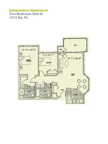 Floorplan of Providence Care Centers, Assisted Living, Nursing Home, Independent Living, CCRC, Sandusky, OH 8