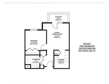 Floorplan of Homewood at Martinsburg, Assisted Living, Nursing Home, Independent Living, CCRC, Martinsburg, PA 1