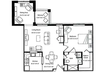 Floorplan of Homewood at Martinsburg, Assisted Living, Nursing Home, Independent Living, CCRC, Martinsburg, PA 3