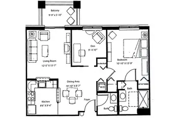 Floorplan of Homewood at Martinsburg, Assisted Living, Nursing Home, Independent Living, CCRC, Martinsburg, PA 4