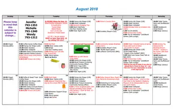 Activity Calendar of Homewood at Martinsburg, Assisted Living, Nursing Home, Independent Living, CCRC, Martinsburg, PA 3