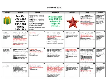Activity Calendar of Homewood at Martinsburg, Assisted Living, Nursing Home, Independent Living, CCRC, Martinsburg, PA 5