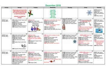 Activity Calendar of Homewood at Martinsburg, Assisted Living, Nursing Home, Independent Living, CCRC, Martinsburg, PA 7
