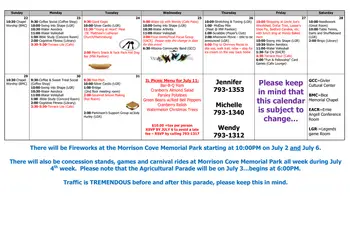 Activity Calendar of Homewood at Martinsburg, Assisted Living, Nursing Home, Independent Living, CCRC, Martinsburg, PA 10