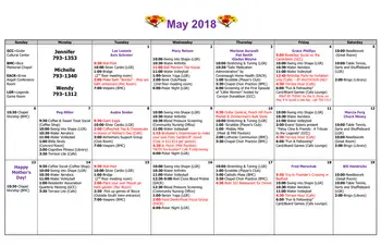 Activity Calendar of Homewood at Martinsburg, Assisted Living, Nursing Home, Independent Living, CCRC, Martinsburg, PA 13