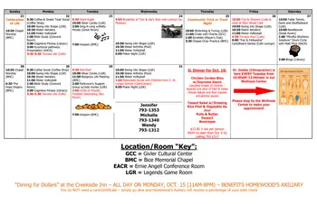 Activity Calendar of Homewood at Martinsburg, Assisted Living, Nursing Home, Independent Living, CCRC, Martinsburg, PA 18