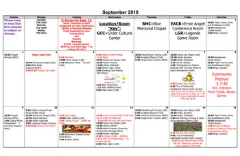 Activity Calendar of Homewood at Martinsburg, Assisted Living, Nursing Home, Independent Living, CCRC, Martinsburg, PA 19