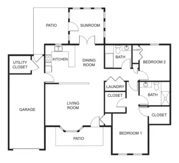 Floorplan of Homewood at Martinsburg, Assisted Living, Nursing Home, Independent Living, CCRC, Martinsburg, PA 16