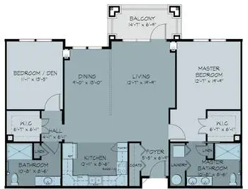 Floorplan of Homewood at Frederick, Assisted Living, Nursing Home, Independent Living, CCRC, Frederick, MD 3
