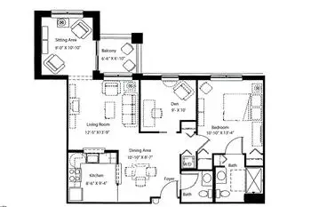 Floorplan of Homewood at Frederick, Assisted Living, Nursing Home, Independent Living, CCRC, Frederick, MD 8